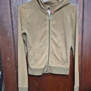 SKIMS Brown Zip-Up Teddy Jacket